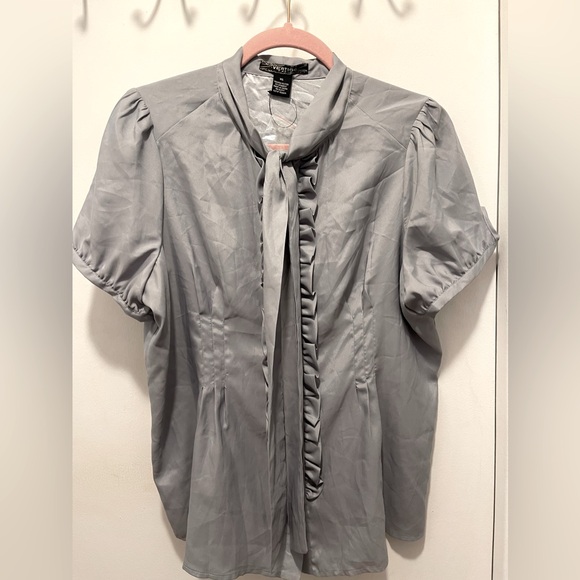 Grey blouse. Vertigo Paris blouse. XL - Picture 2 of 8